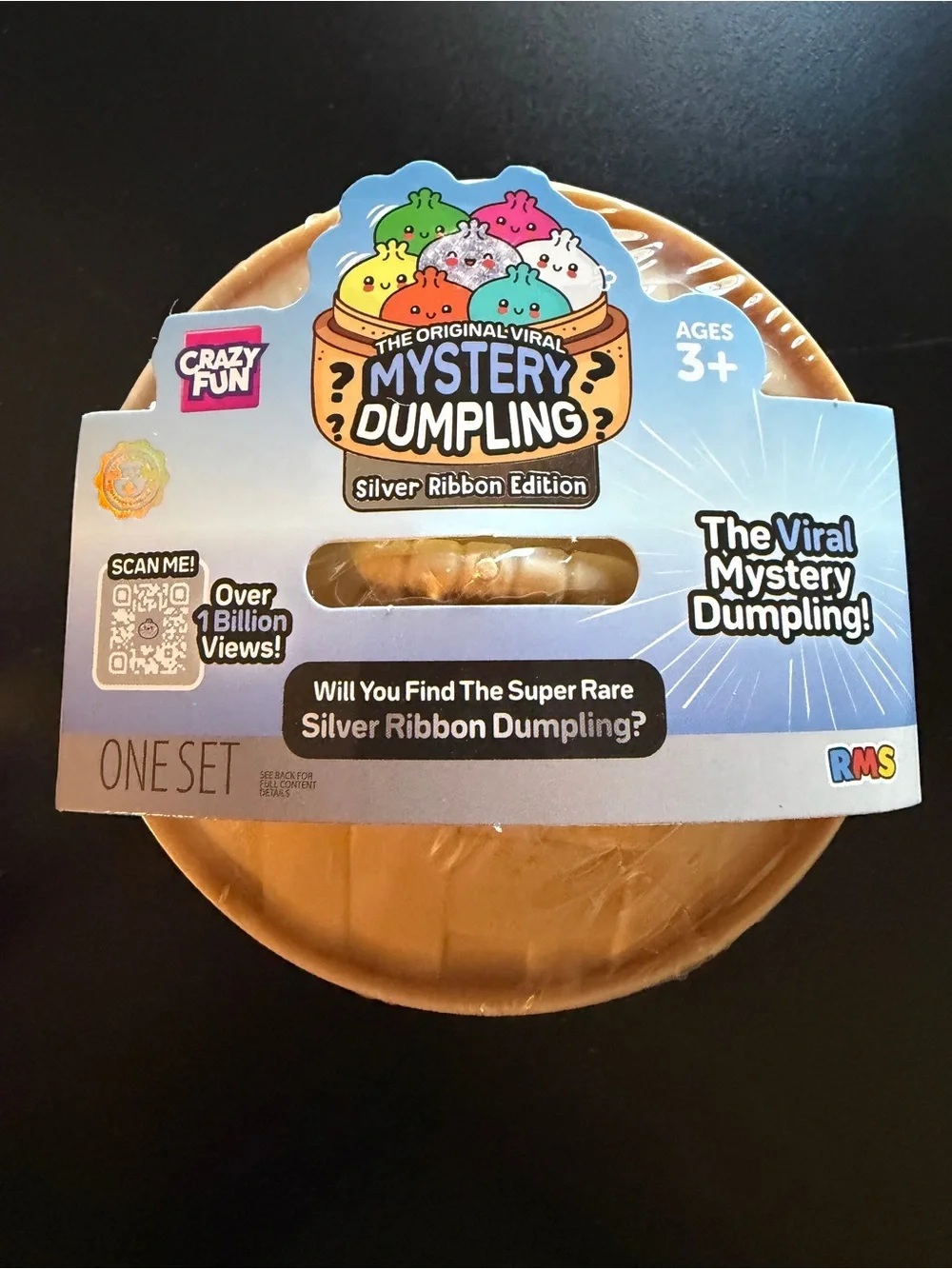 New & Sealed Mystery Squishy Dumpling RMS Silver Ribbon Edition 3+ TikTok Viral